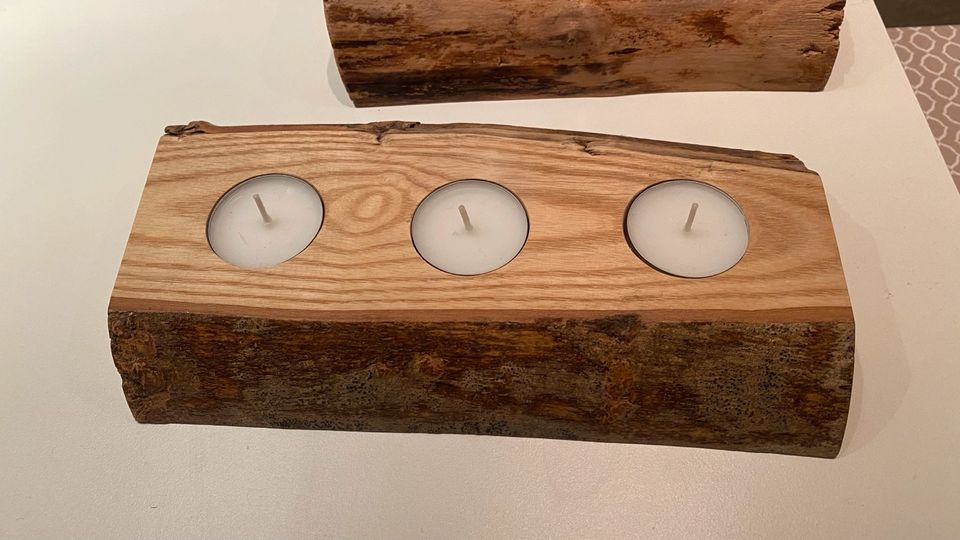 Kerzenständer/Kerzenhalter/Teelicht handgemacht Holz/handmade NEU in Berlin