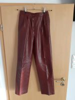 Lederhose Gr. 38 Bundfalten echtes Leder bordeaux mit Krawatte Bayern - Wolnzach Vorschau