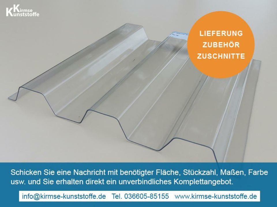 PVC Wellplatten Renolit Ondex Sollux - Lieferung und Zubehör in Bad Köstritz  