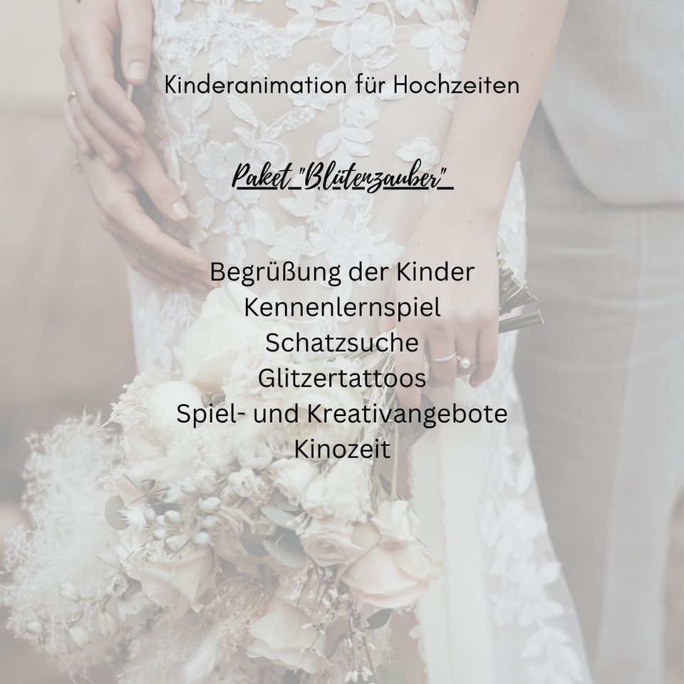 Kinderbetreuung Hochzeit, Kinderanimation, Kinderbespaßung in Chemnitz