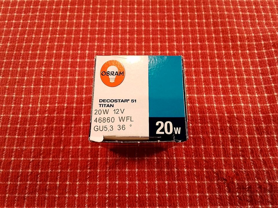 OSRAM 46860 HALOGEN DECOSTAR 51 TITAN 12V 20W 10º GU5.3