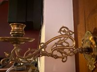 Kerzenhalter wand Gold Messing Verzierung Kirche Antiquitäten Bayern - Burgthann  Vorschau