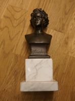 Büste Figur Beethoven, Metall + Marmorsockel, 1 kg, 19 cm Höhe Sachsen-Anhalt - Staßfurt Vorschau