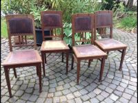 Vier Antike Stühle Leder Art Déco Wohnzimmer Esszimmer Möbel Rheinland-Pfalz - Trier Vorschau
