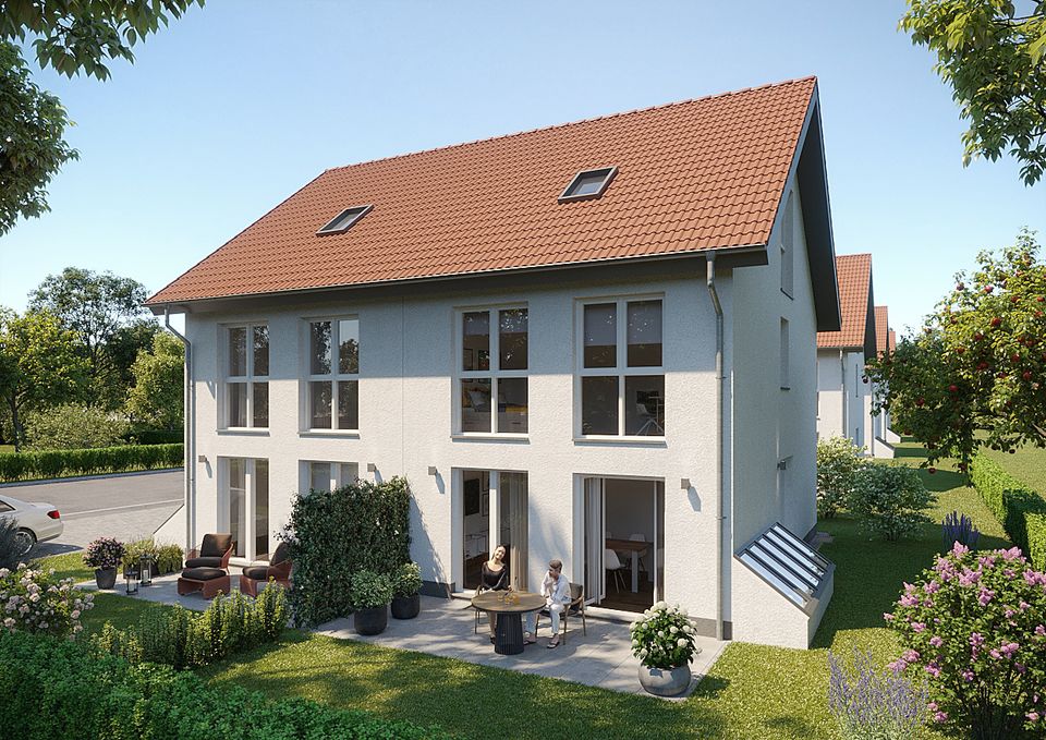 NEUBAU: Moderne DHH (DHH 4) in Ettringen bei Mindelheim in Ettringen