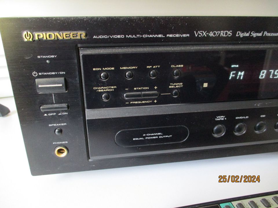 Pioneer Receiver VSX 407 RDS mit Fernbedienung in Mörlenbach