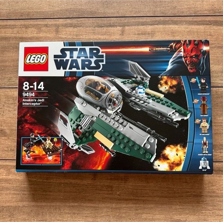 Lego Star Wars Anakin‘s Jedi Interceptor 9494 Neu + Versiegelt ! in Goch