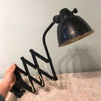 Scherenlampe Helo Schwarz Midcentury vintage 50er Wandlampe Nürnberg (Mittelfr) - Mitte Vorschau