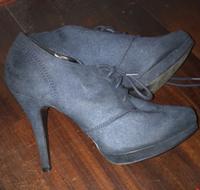 Graceland Marineblau high Heels Schnürschuhe Köln - Porz Vorschau