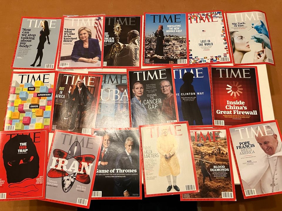 Time Magazine 2015 2016 ca. 50 Ausgaben in Weinstadt