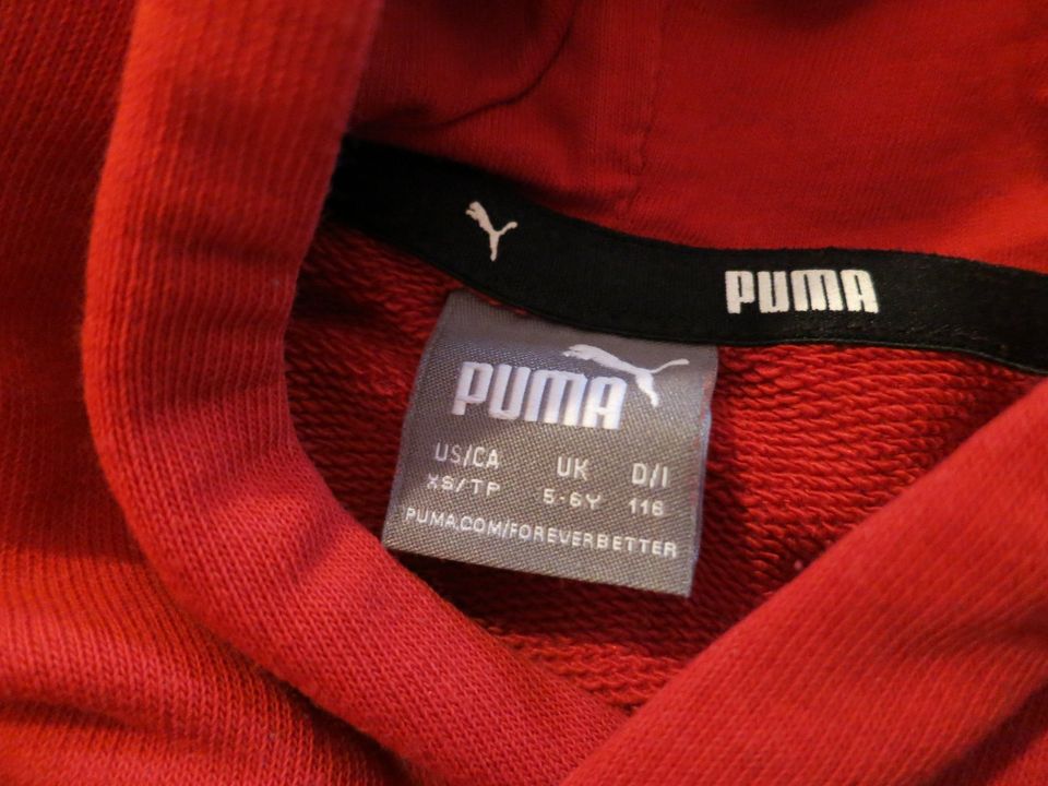 Hoodie, rot, Jungen, Puma Gr. 116 in Konstanz