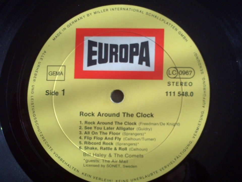 BILL HALEY & THE COMETS - ROCK AROUND THE CLOCK LP VINYL in Castrop-Rauxel