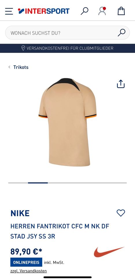 Nike Chelsea Trikot Braun/M NP90€ Neu mit Etikett in Frankfurt am Main