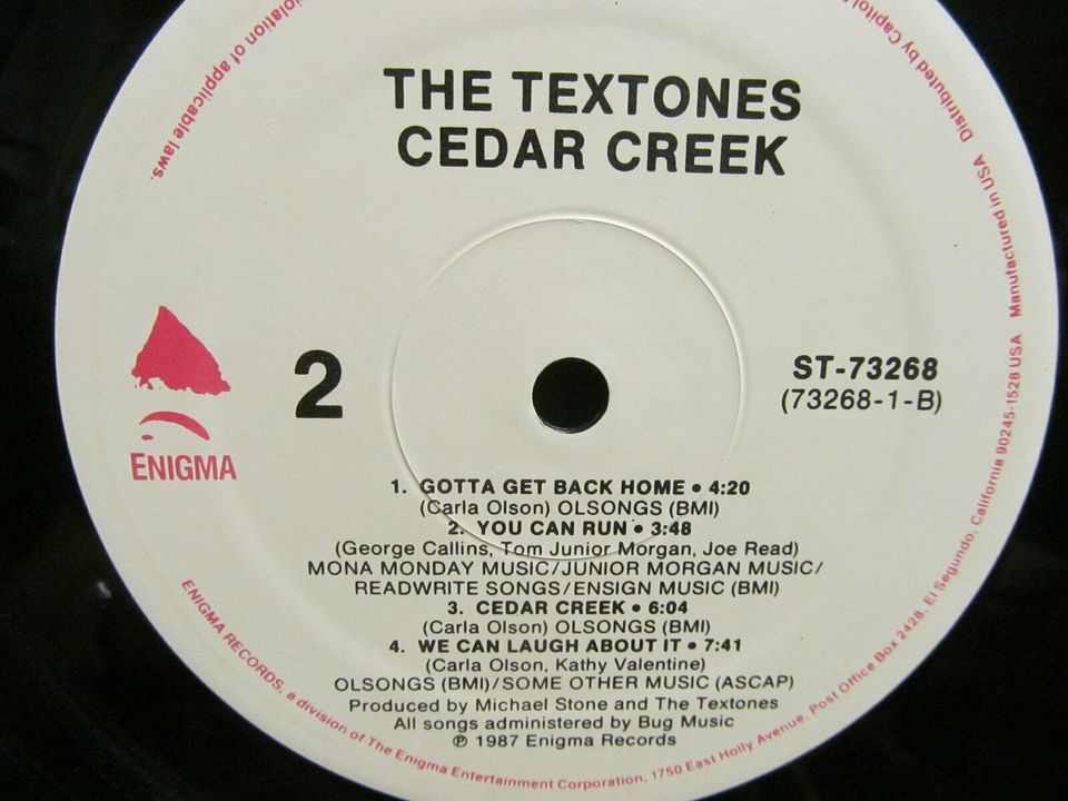 The Textones LP (mit Carla Olson), Country Rock / Power Pop 1987 in Kumhausen