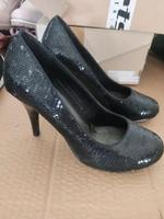 Tamaris Sandale schwarz Pailletten High Heels Gr. 39 Bayern - Mantel Vorschau