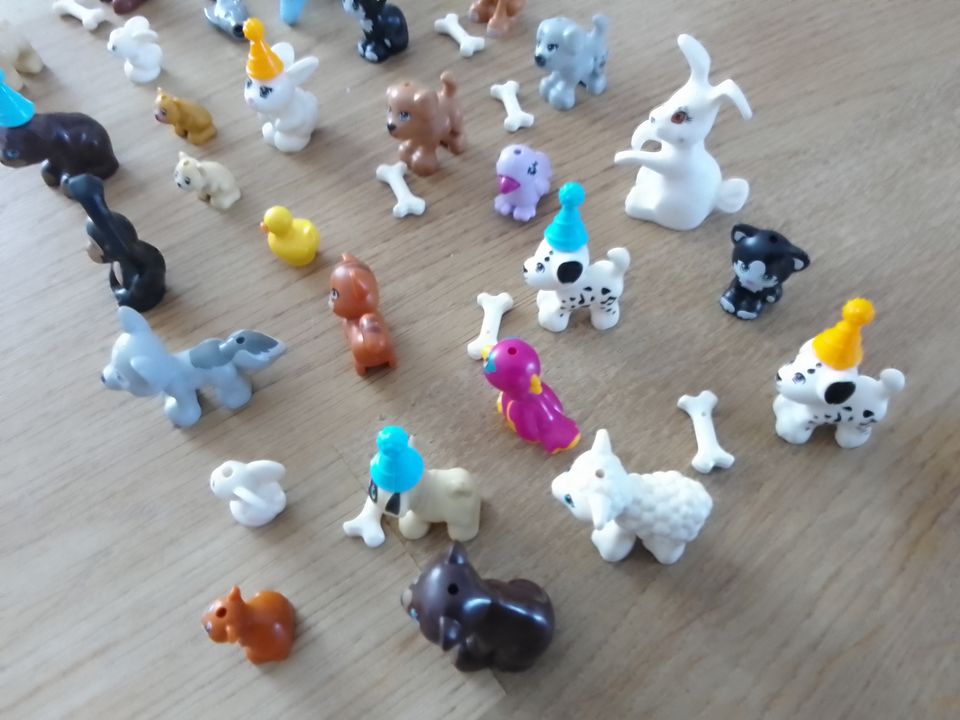 Verkaufe Lego Friends Tiere Delphin Hund Katze Affe Bär Vogel in Fehmarn