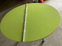 Tisch oval apfelgrün (L 1,4 m x B 1,0 m x H 0,75 m) Sachsen - Limbach-Oberfrohna Vorschau