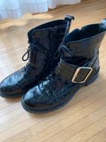 KIOMI Boots, Gr 41, Lackleder schwarz, Krokoprägung, Topzustand Bayern - Starnberg Vorschau