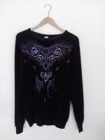 Damen Pullover schwarz mit  Glitzer Muster(bunt). Hessen - Offenbach Vorschau