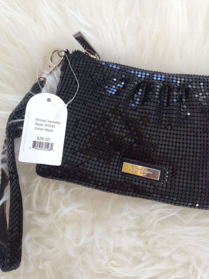 Neu! Schwarze Pailletten Clutch von Jessica Simpson in Leverkusen