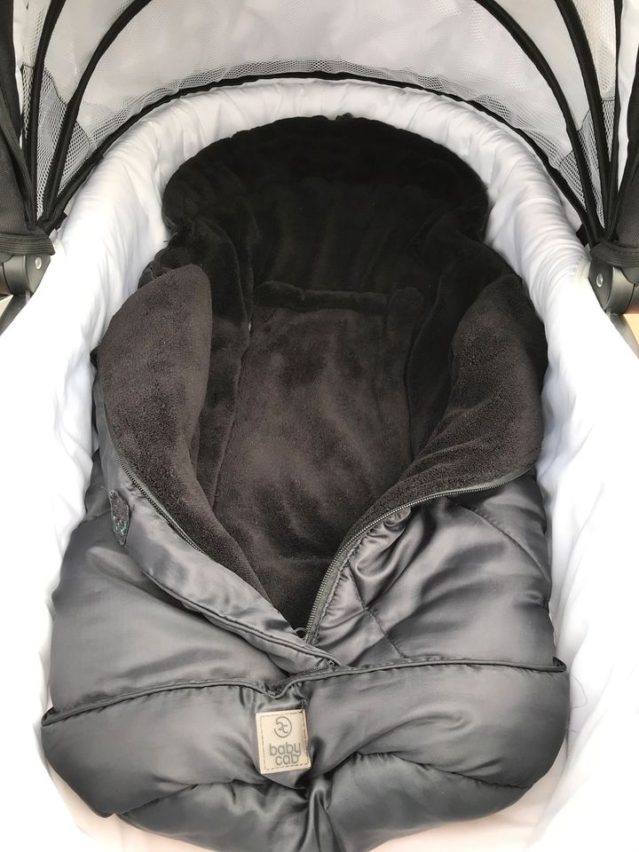 Fußsack schwarz.Babyschale Kinderwagen Autositz Decke f Maxi Cosi in Leipzig