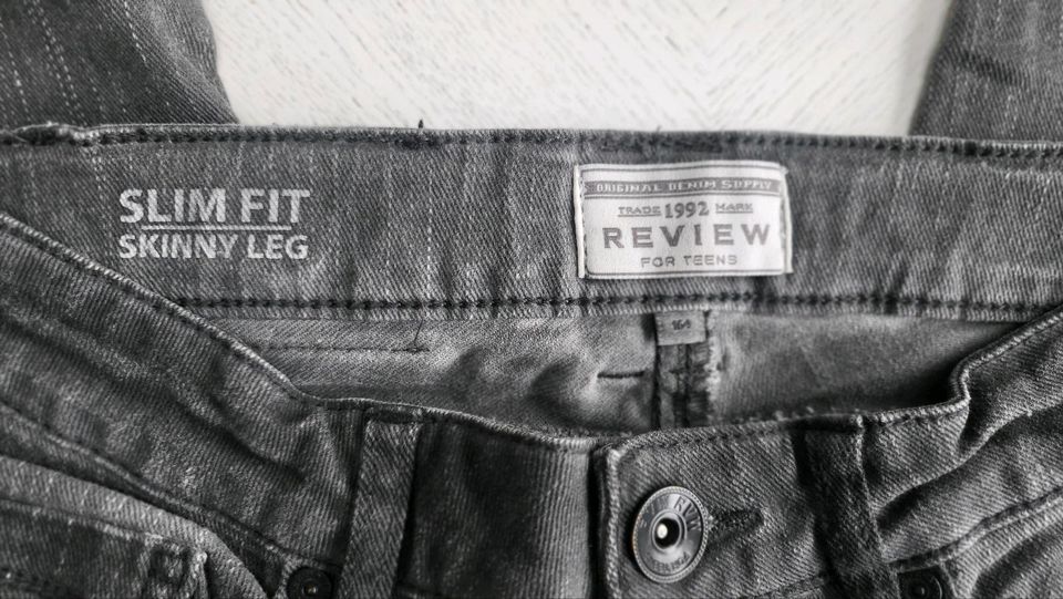 REVIEW for Teens grau  Gr. 164 Jeans Slim fit skinny leg in Düsseldorf