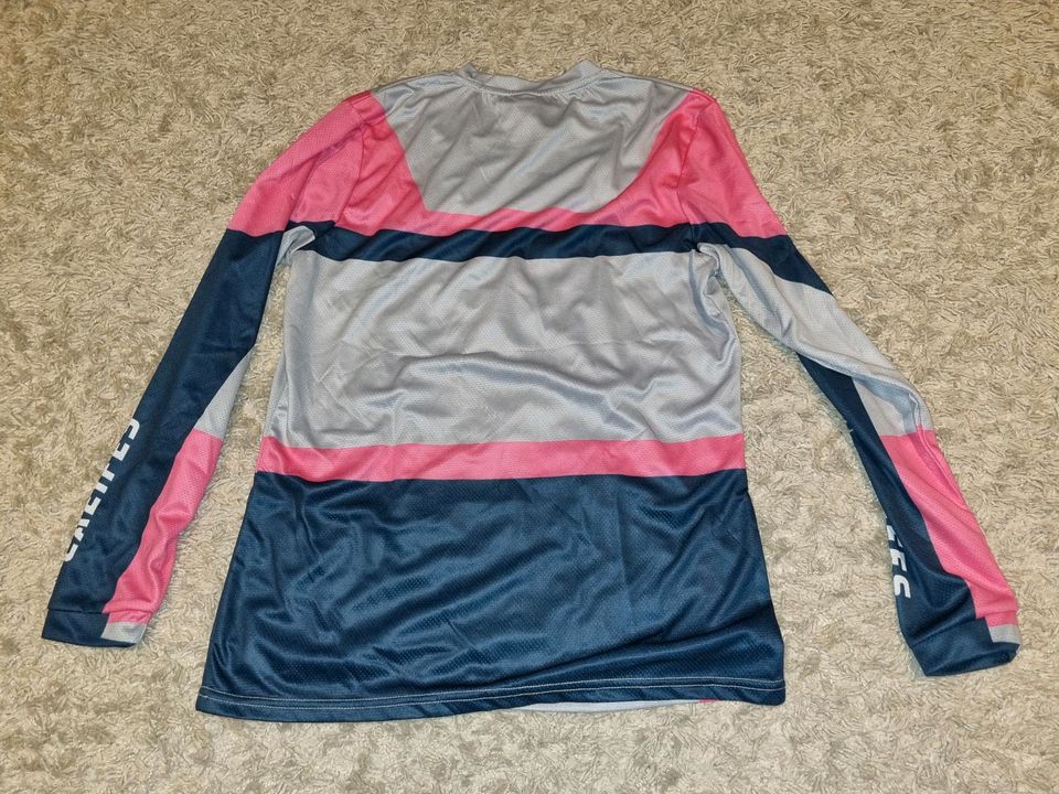 MTB Trikot Damen XL neu Langarm rosa-grau-blau in Bad Laer