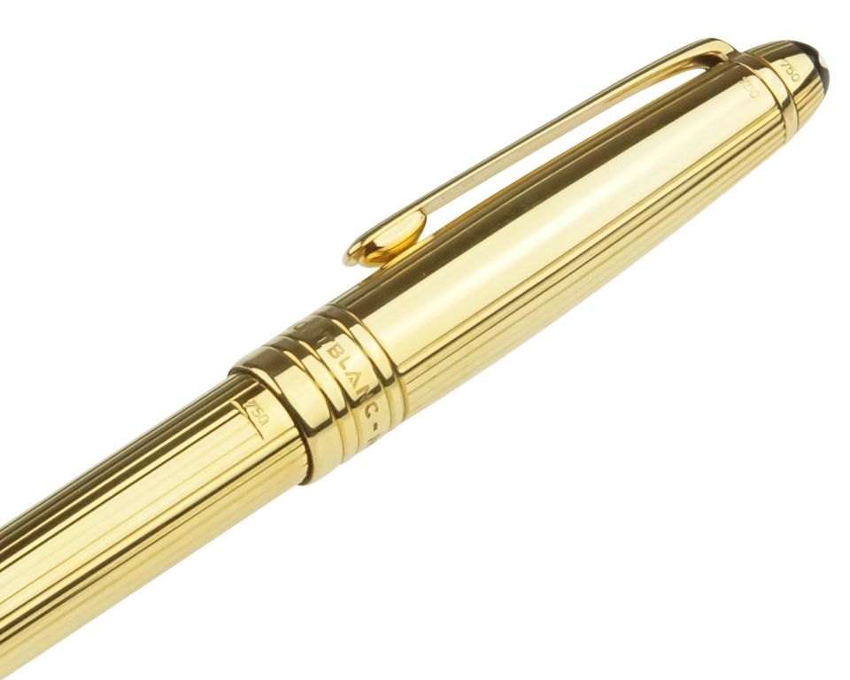 Montblanc Meisterstück Solitaire 750er Solid Gold Kugelschreiber in Pfarrkirchen