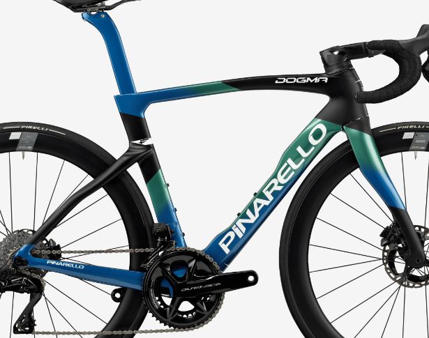 PINARELLO DOGMA F DISC RAHMENSET E125 NEBULA GREEN BLUE in Krefeld