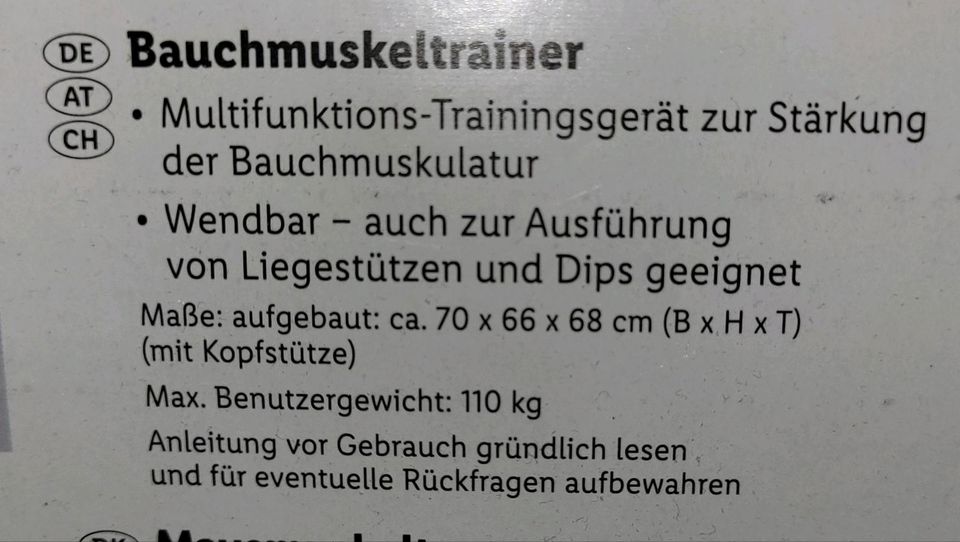 OVP Bauchmuskeltrainer Bauch weg Trainer Sport in Schwerin