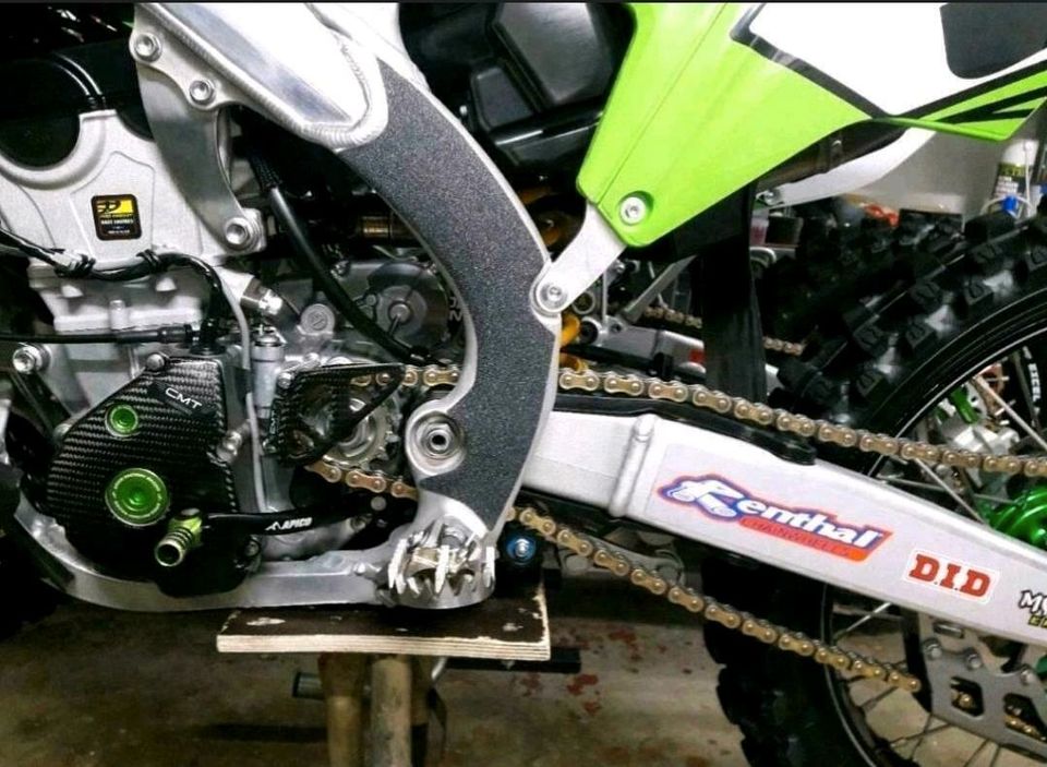Kawasaki kxf 250 450 Rahmenschutz Motocross Enduro Griptape in Rastenberg