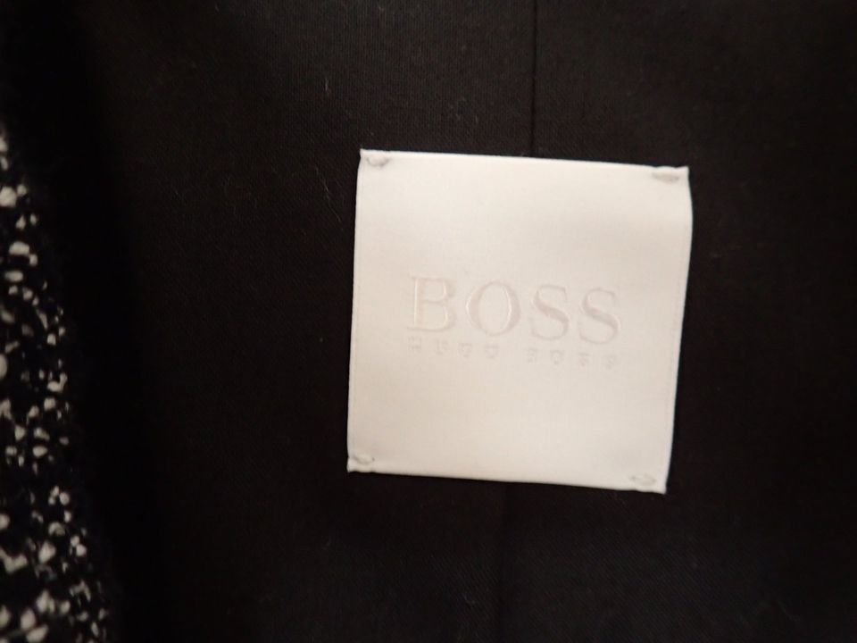 Hugo Boss Da. Blazer-Mantel, Gr. 36/38, dunkelblau/beige, wie neu in Kleinostheim