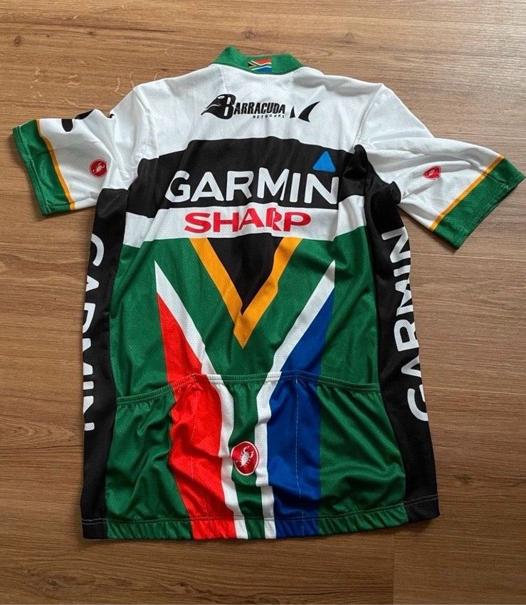 Castelli Team Garmin Sharp Cervelo Trikot XXL Meister Südafrika in Rhede