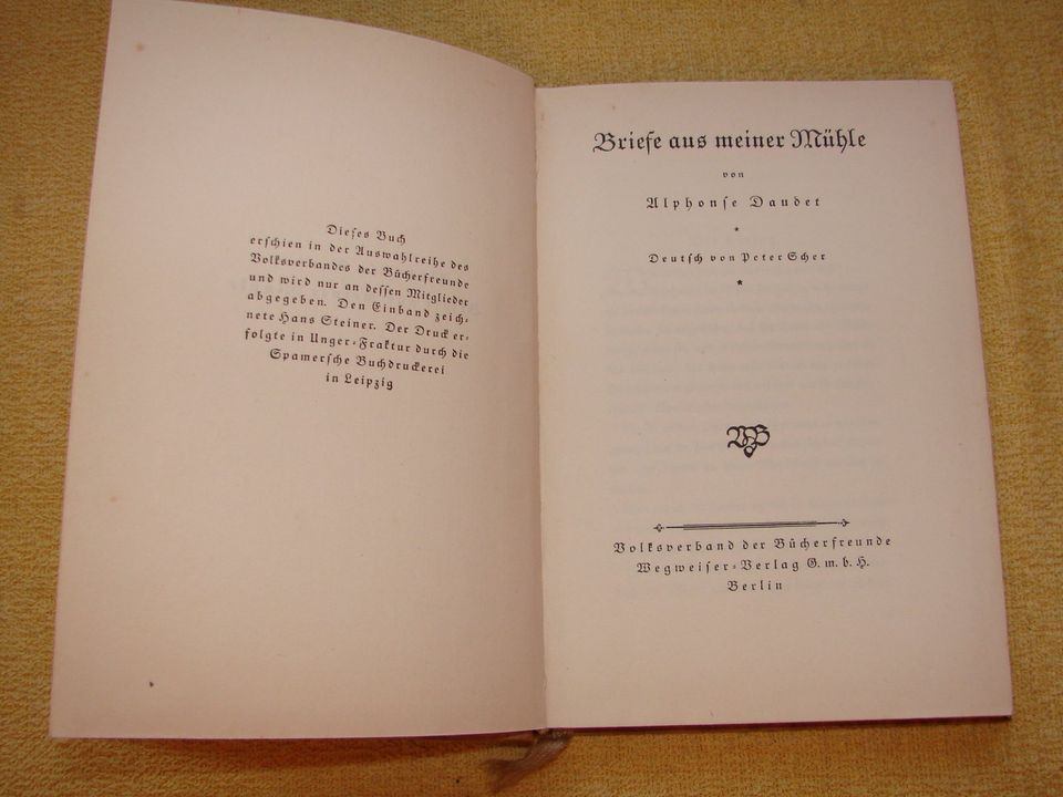 Briefe aus meiner Mühle - Alphonse Daudet - Volksverband der Büch in Nordhausen