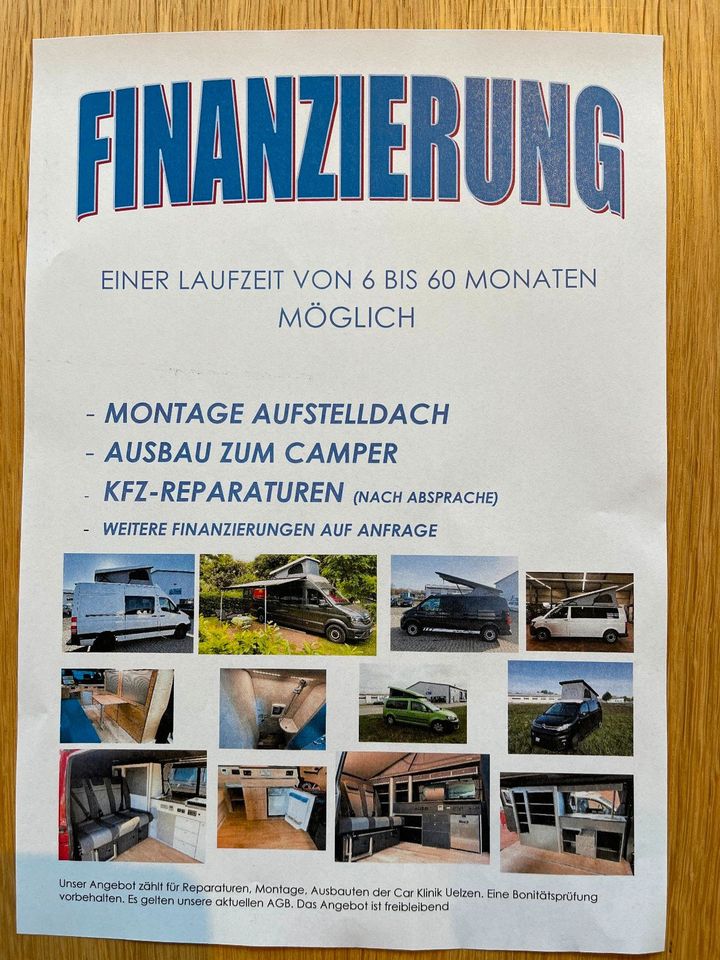 Ausbau Car Klinik Action Camp2.0 für Basisfahrzeug VW T5, T6, T6.1 Multivan mit Klimahimmel in Uelzen