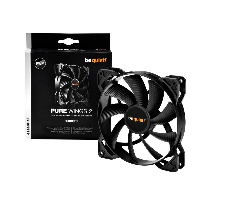 140mm Gehäuselüfter BeQuiet Pure Wings 2 Lüfter Gehäuse Fan CPU in Plattling