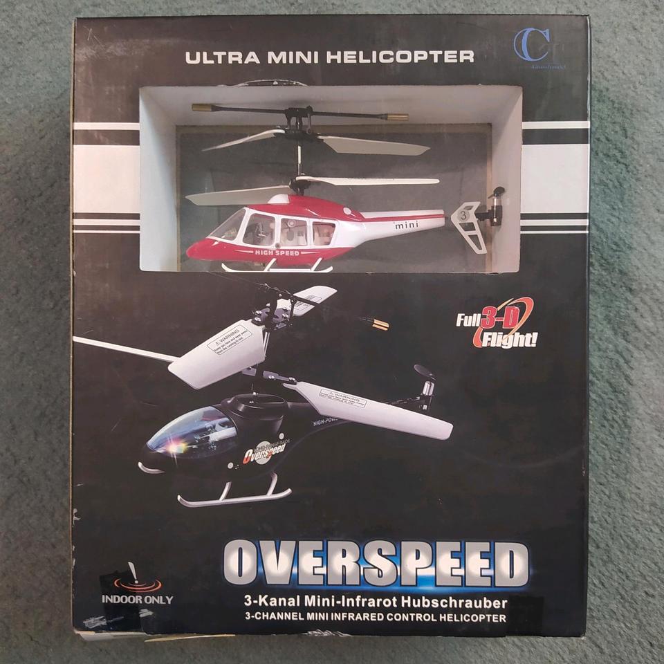 Ultra Mini Helicopter, 3 Kanal Mini infrarot Hubschrauber OVP in Leonberg