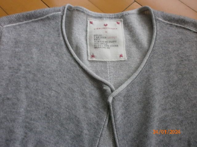 Designer Lieblingsstück Damen Strick Jacke Mantel grau Gr. M 42 in Dortmund