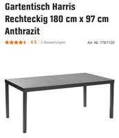 Gartentisch *neu *ovp *anthrazit *1,80m x 1,00m Sachsen - Bautzen Vorschau