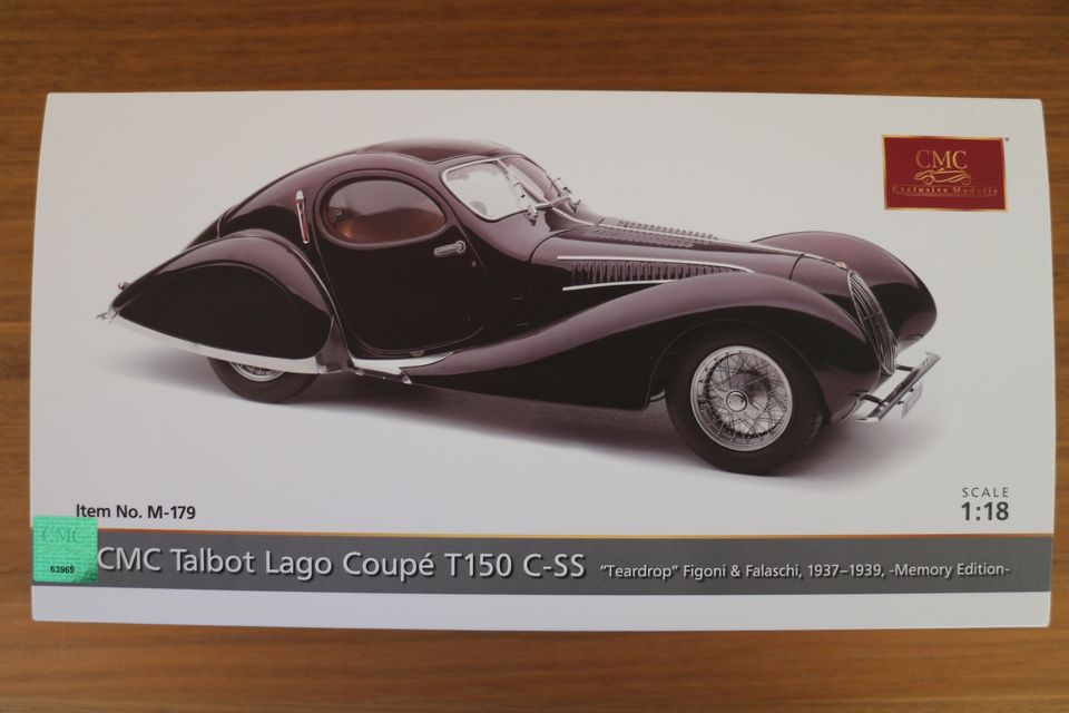 CMC M-179 Talbot Lago Coupé T150 CSS Teardrop 1/18 OVP ungeöffnet in Pegnitz