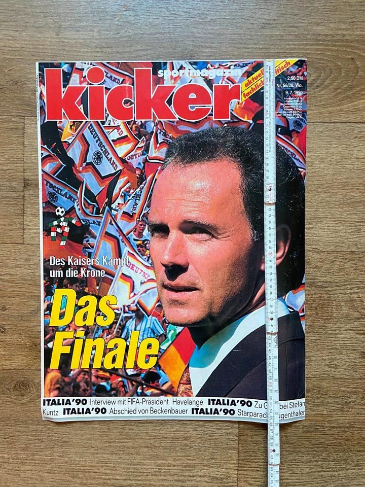 Franz Beckenbauer ORIGINAL in ÜBERGRÖßE WM 1990 RARITÄT !!! in Herzogenrath