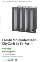 Camfil Molekularfilter-CityCarb in 3V-Form Schleswig-Holstein - Norderstedt Vorschau