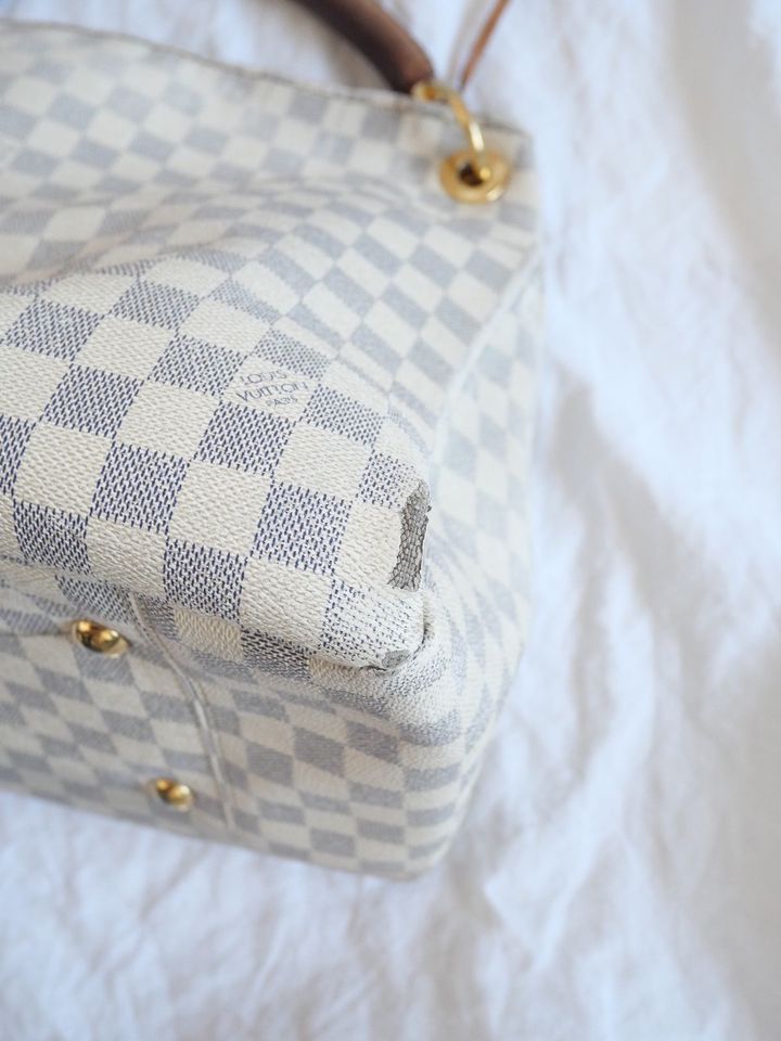 Louis Vuitton Artsy Damier Azur Weiß Tasche in München