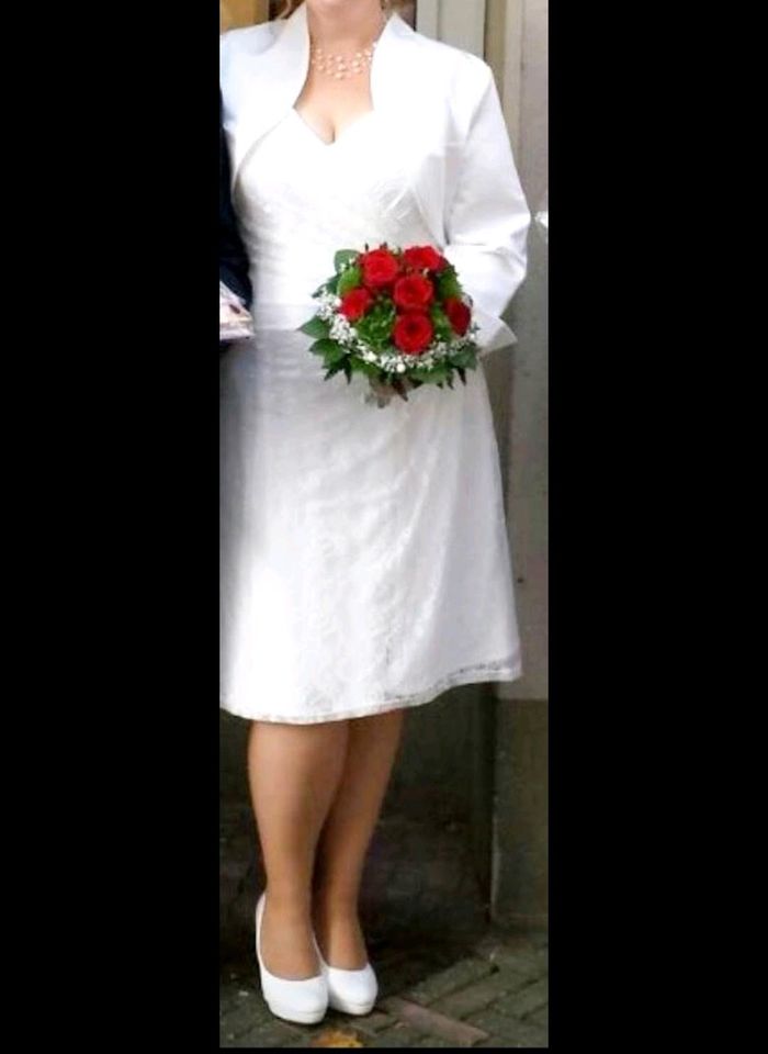 Hochzeitskleid, Kleid, Standesamt Kleid gr. 44-46 in Lengerich