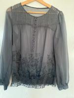 Bluse von S. Oliver dunkelgrau M Hessen - Schöneck Vorschau