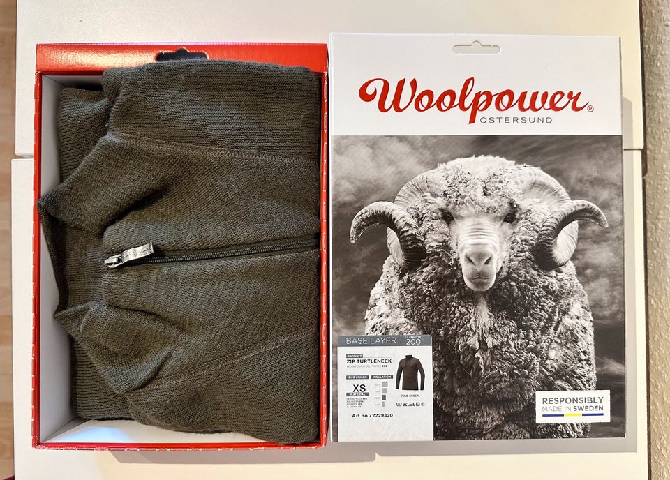 Woolpower Zip Turtelneck 200 Gr. XS in Büdelsdorf