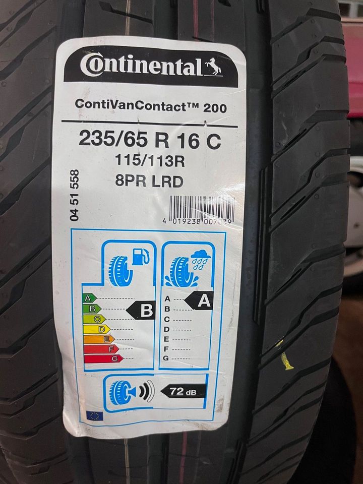 2x Sommerreifen 235/65 R16C 115/113R 8PR Continental VanContact20 in Thum