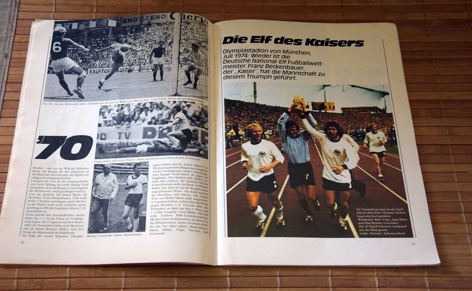 Fußball WM Sonderheft 1978 Weltmeisterschaft in Bitburg