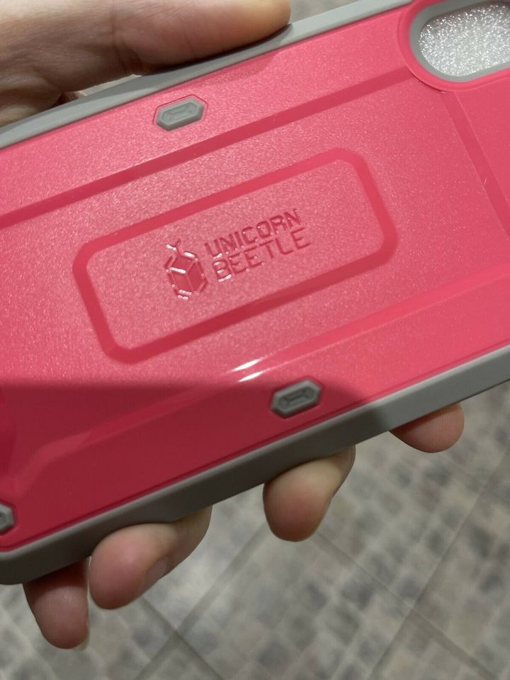 Panzer Handyhülle Pink grau inkl. Halterung für IPhone X NEU in Halver