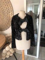 H&m pailletten jacke bolero Schleife party gala Niedersachsen - Nordhorn Vorschau